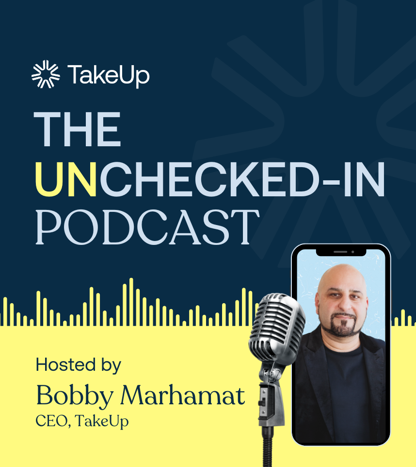 Title of podcast with image of host Bobby Marhamat