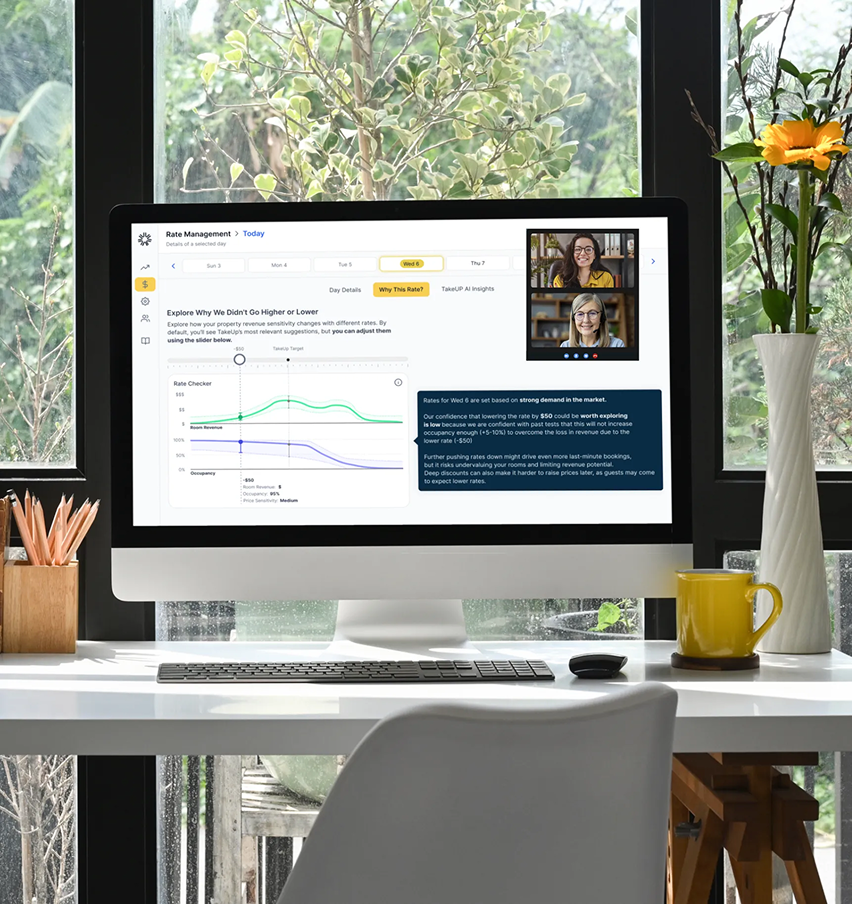 Revenue strategist and customer on Zoom Call