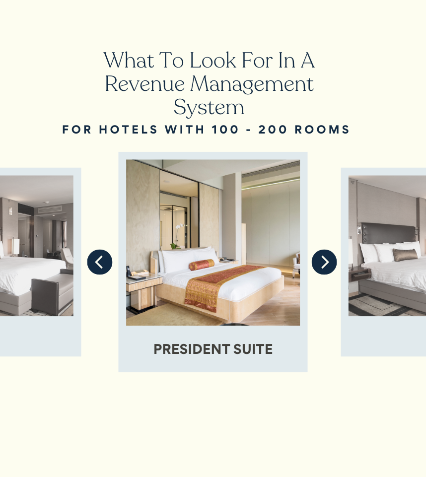 hotel room selector with headline of blog post above